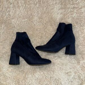 Kelly & Katie Navy Ankle Boots